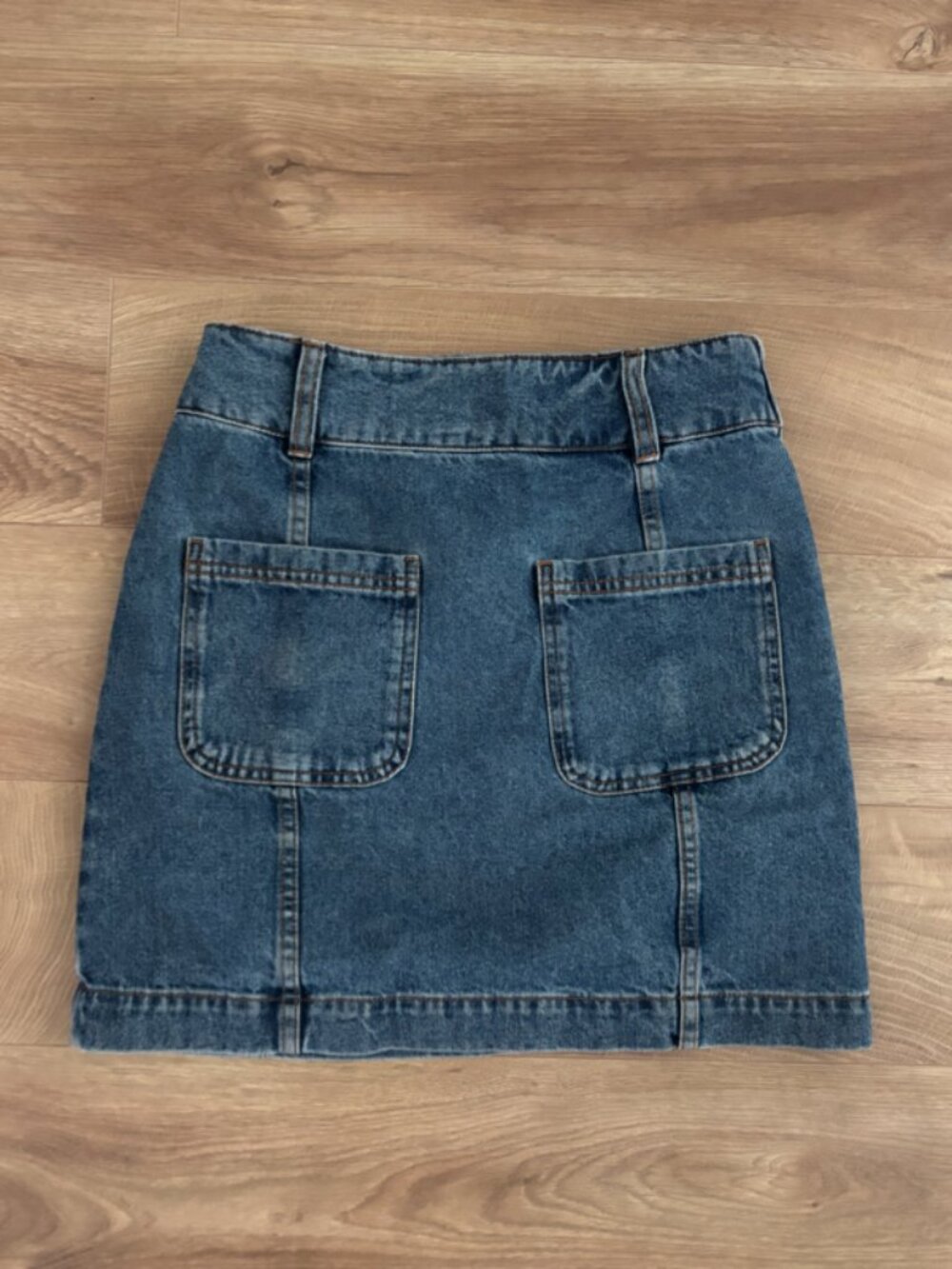 Sezane Short Denim Skirt